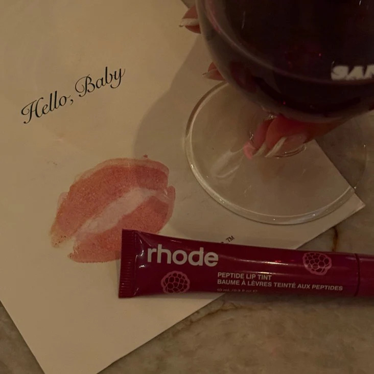 NEW ЛІМІТОВАНИЙ ароматизований тінт для вуст із пептидами RHODE RASPBERRY JELLY CRUSHED BERRY Scented Peptide Lip Tint THE TINTED LIP LAYER
